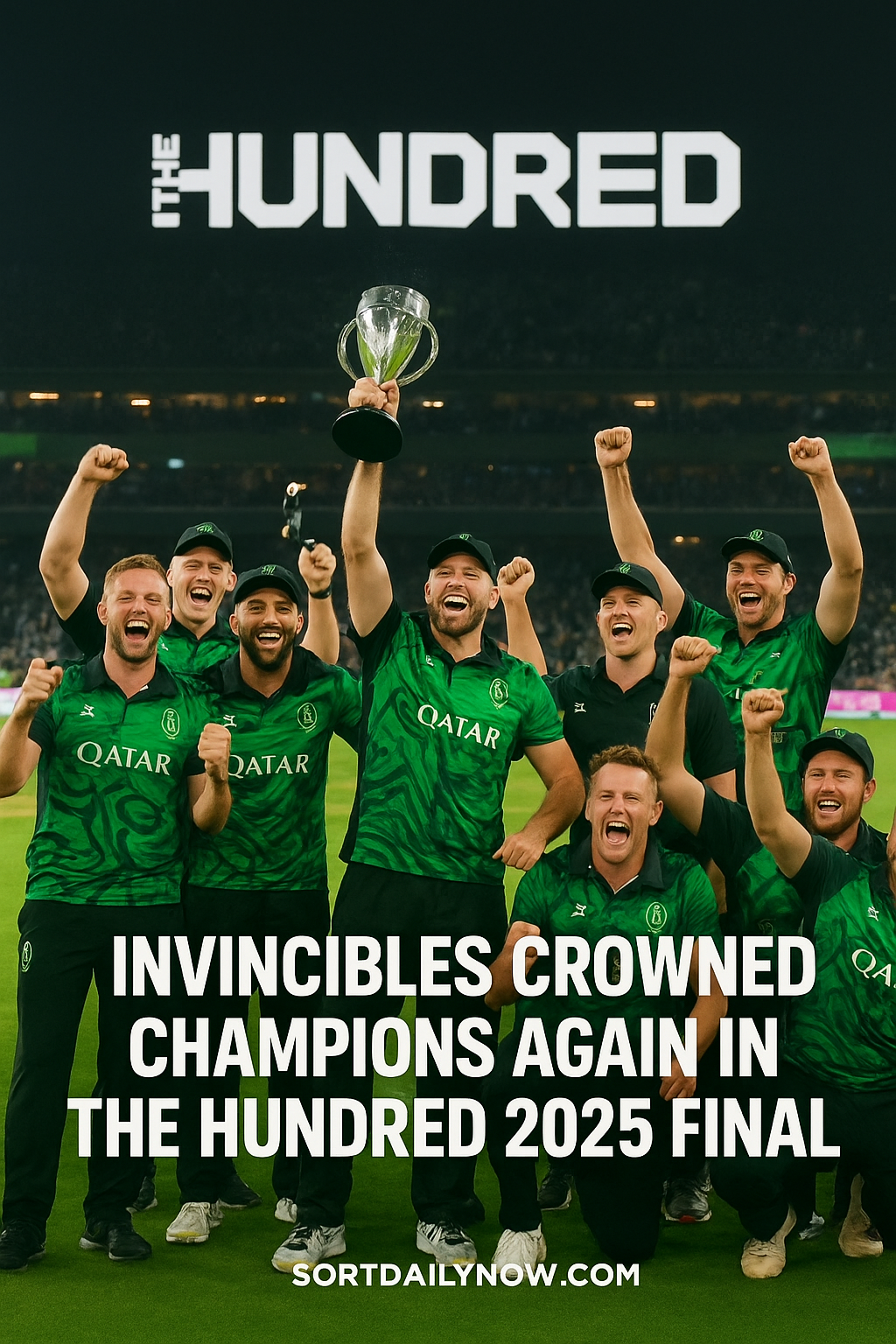 Oval Invincibles celebrate their Men’s Hundred 2025 Final victory at Lord’s