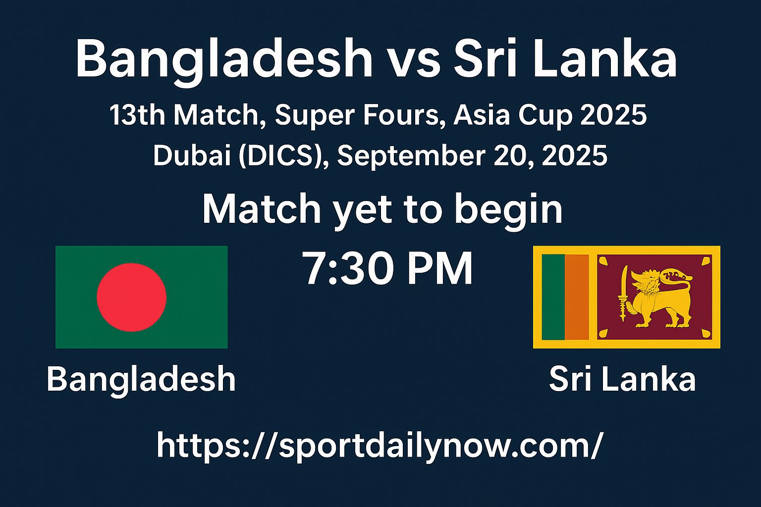Bangladesh vs Sri Lanka LIVE – Who Will Win Asia Cup Clash?