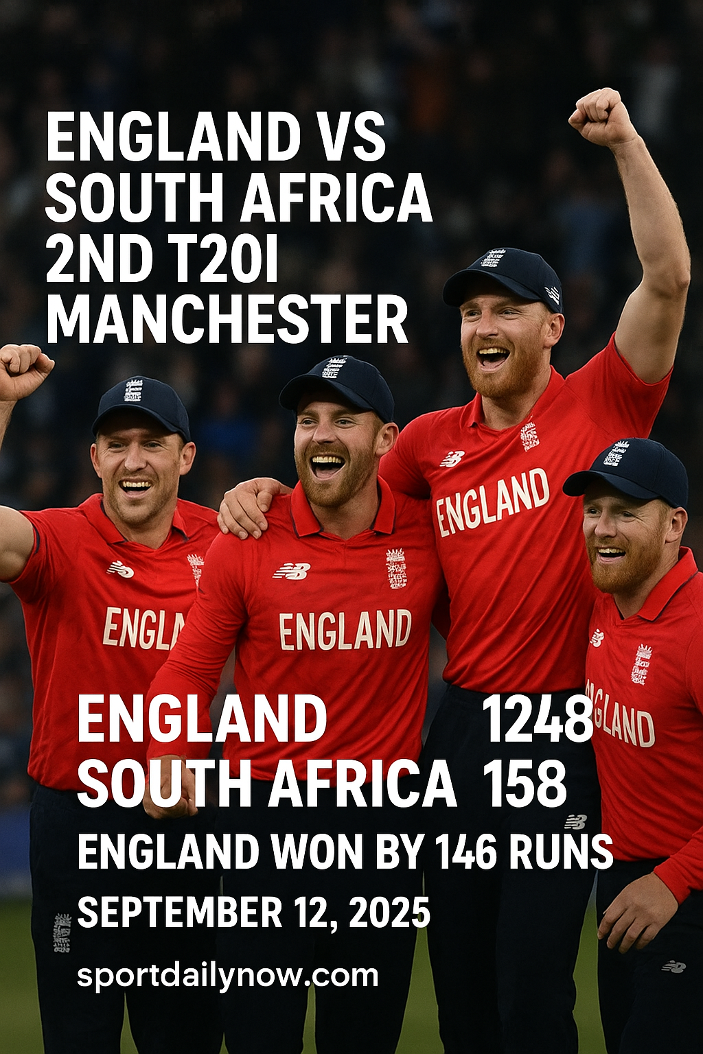 England vs South Africa, 2nd T20I at Manchester: ENG Clinch Dominant 146-Run Victory