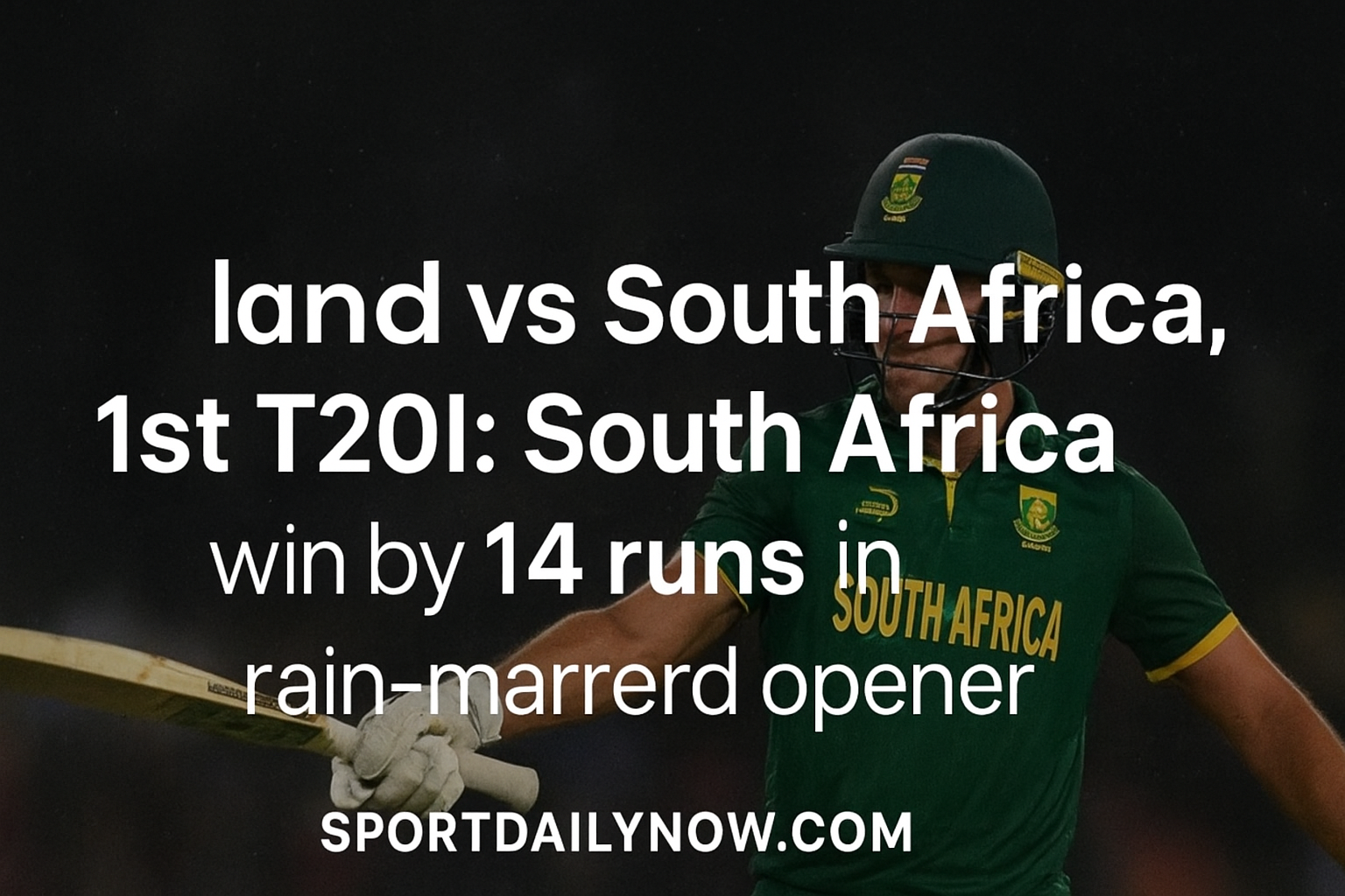 England vs South Africa: Rain Ruins Opening T20I Thriller
