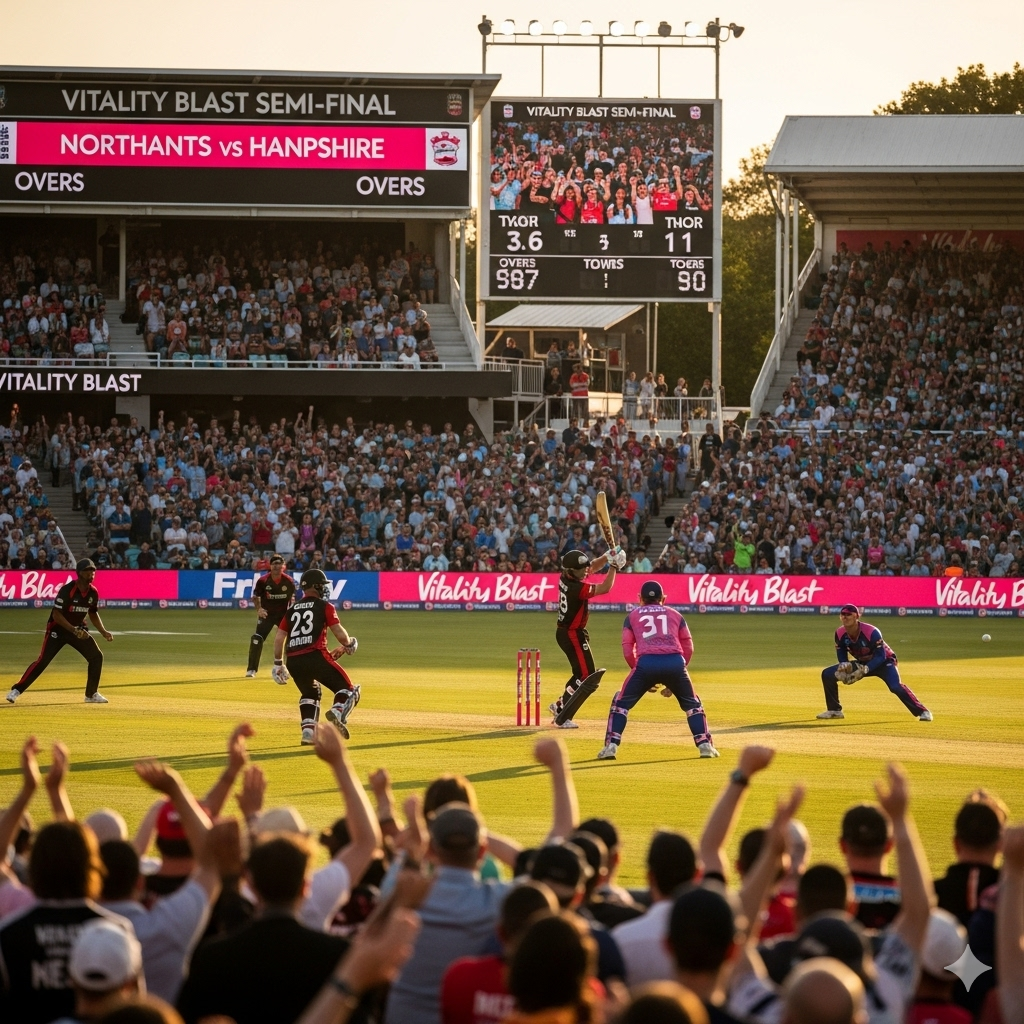 Vitality Blast Semi-Final: Northants vs Hampshire Today