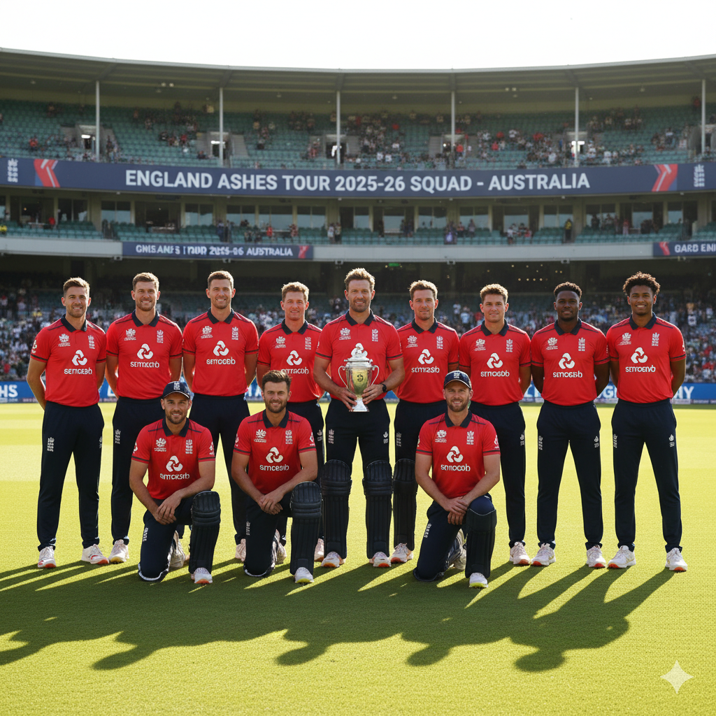 England have named their 16-strong squad for The Ashes in Australia this winter