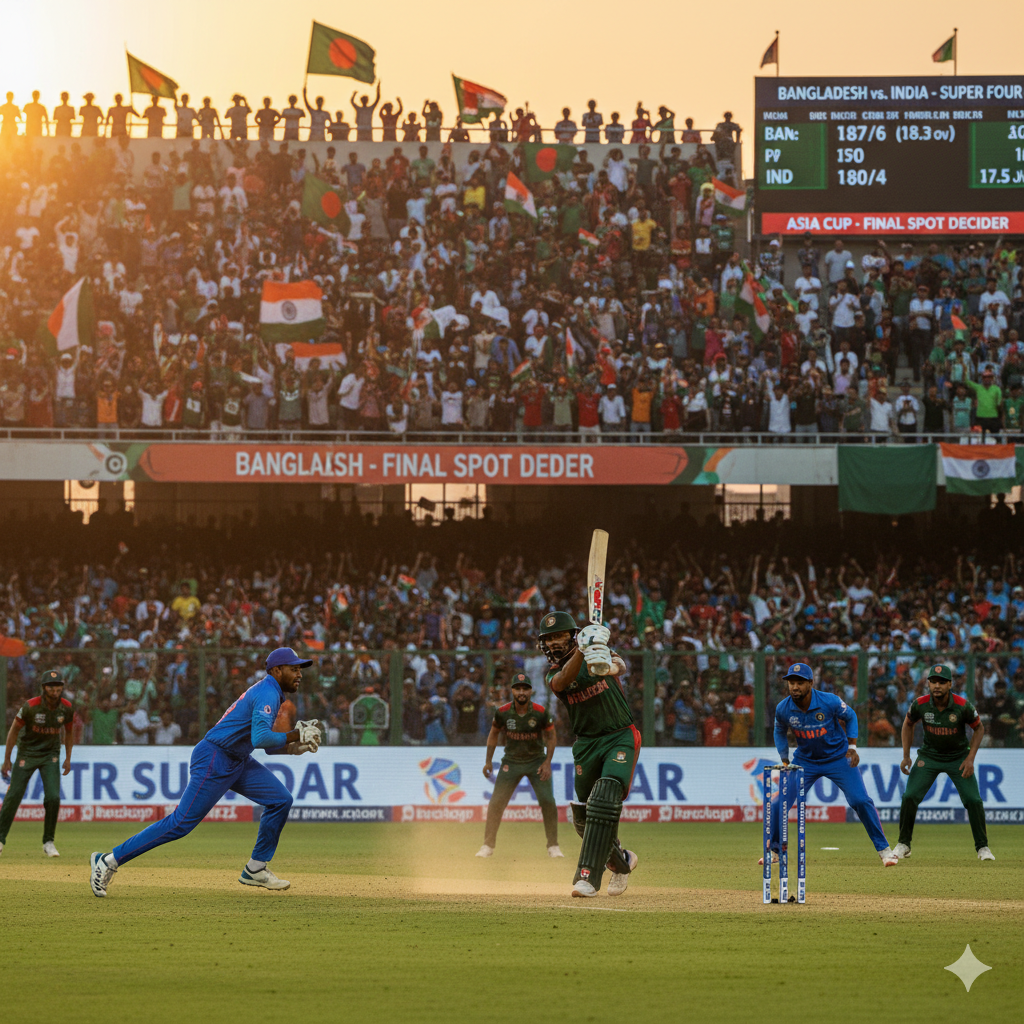 Bangladesh vs India, 16th Match Super Fours, Asia Cup 2025 at Dubai International Cricket Stadium