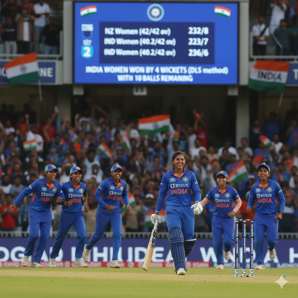 Deol’s 74* Powers India to Thrilling Win Over New Zealand Women