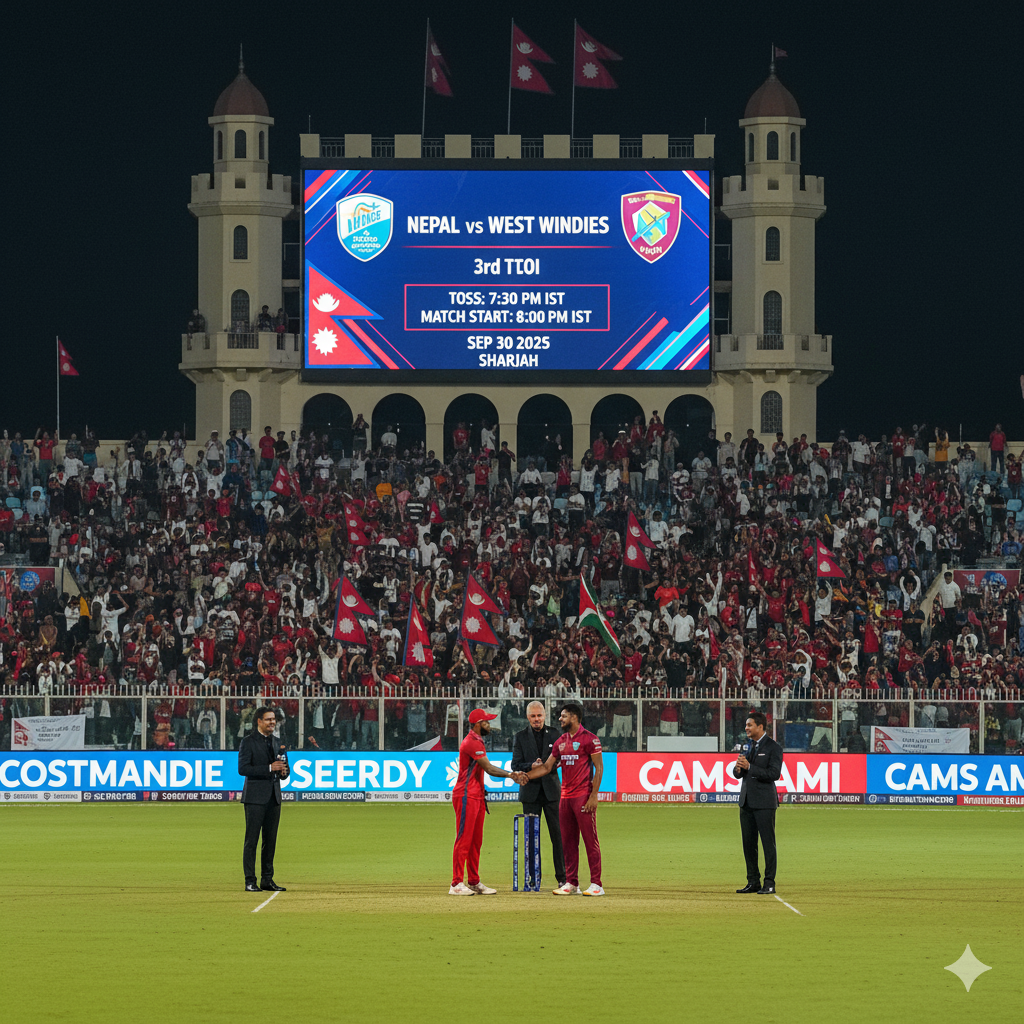 Nepal vs West Indies, 3rd T20I Live Score, Sharjah | NEP vs WI, Sep 30 2025