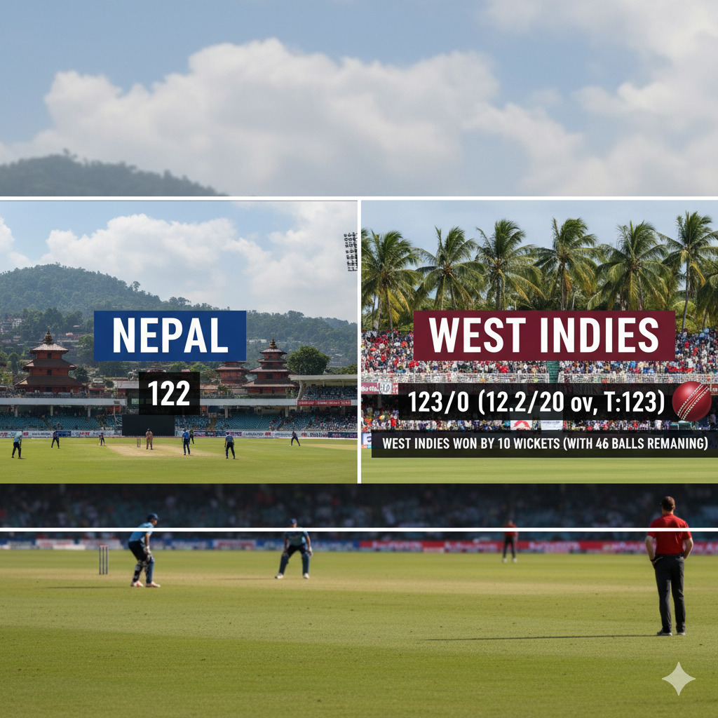 Nepal vs West Indies 3rd T20I result
