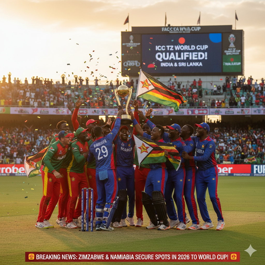 Zimbabwe and Namibia qualify for the 2026 T20 World Cup in India and Sri Lanka 🏏