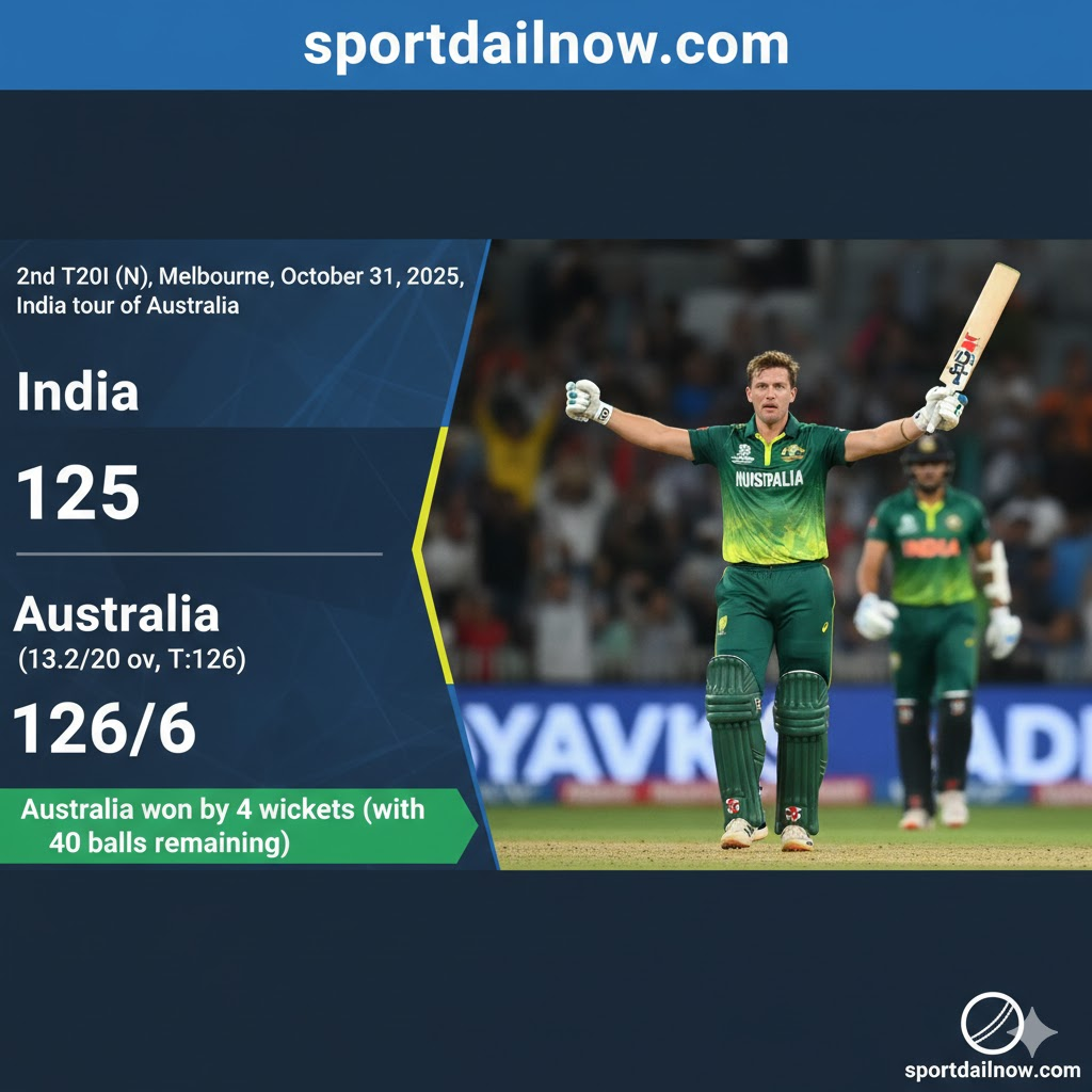 Australia vs India 2nd T20I Melbourne 2025