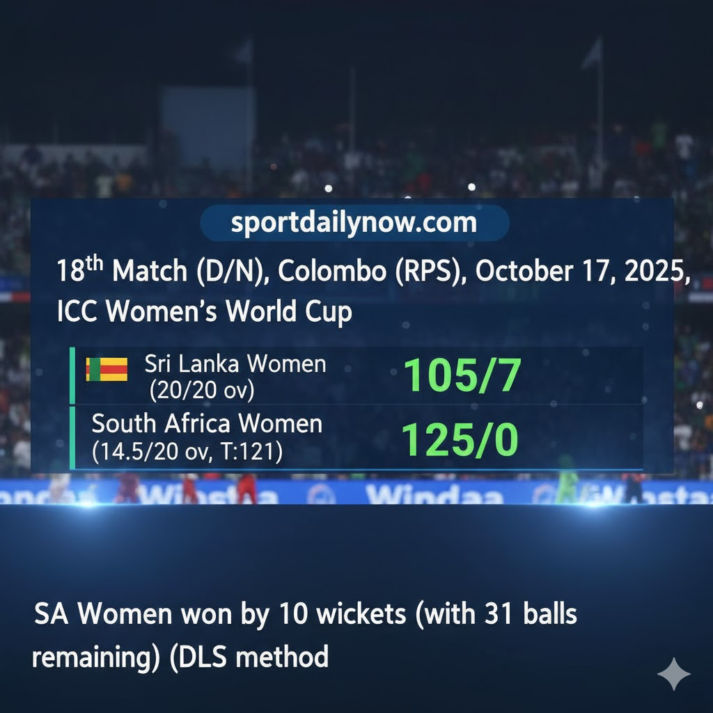 South Africa Women vs Sri Lanka Women World Cup 2025