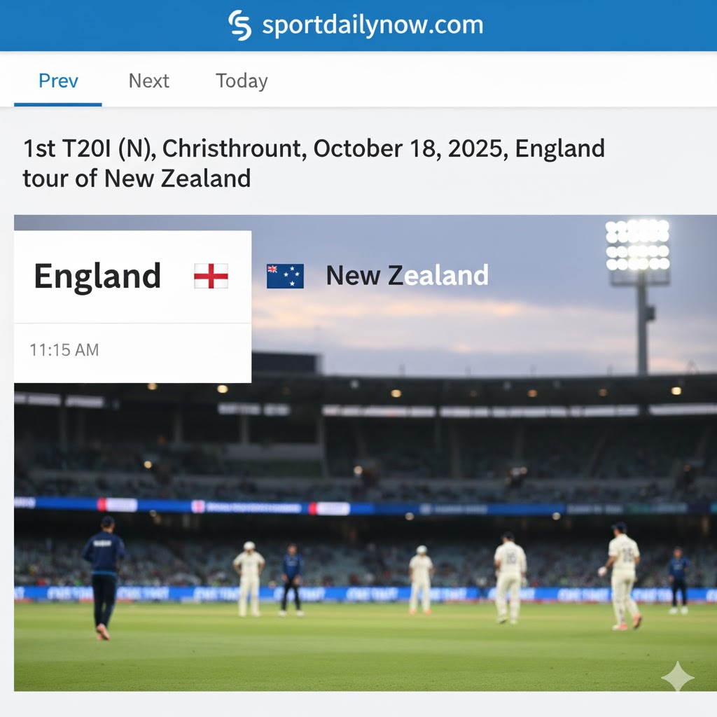 New Zealand vs England 1st T20I