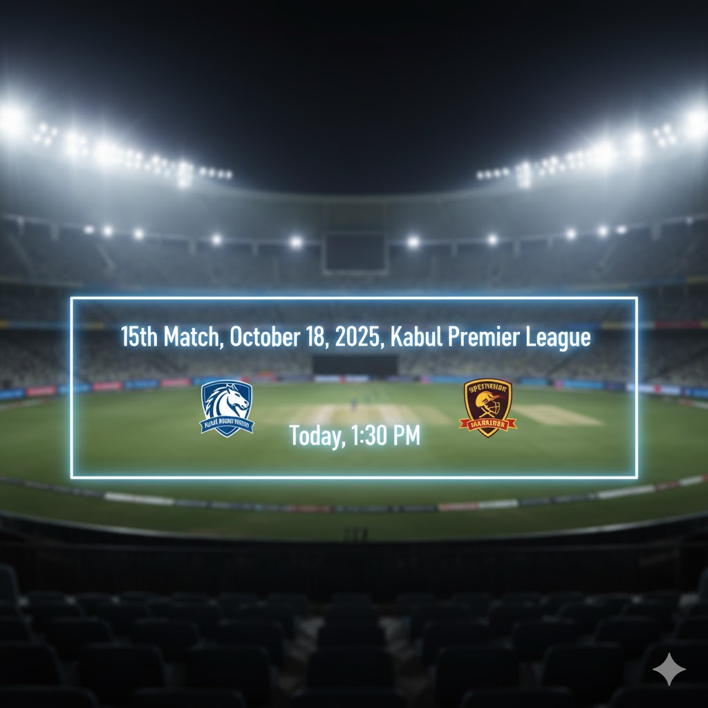 Kabul Knight Riders play Speenghar Warriors
