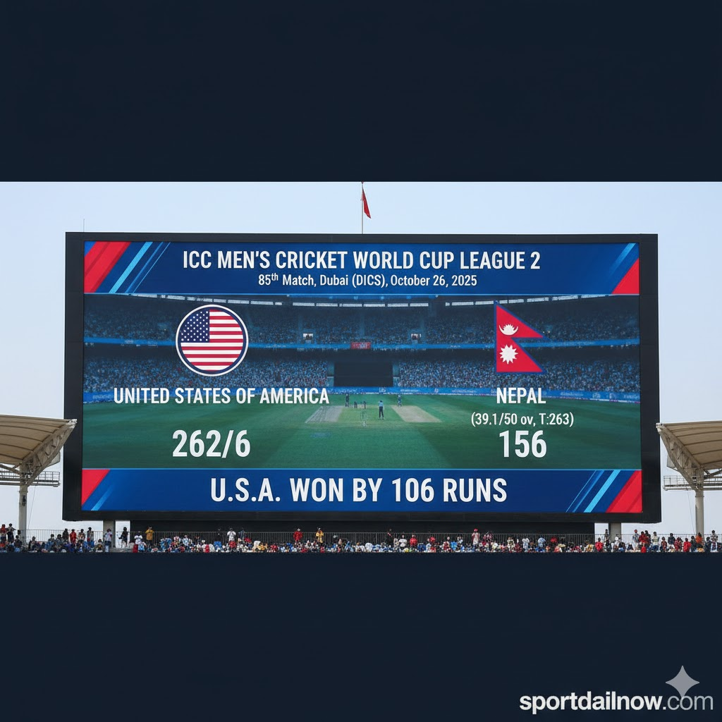 USA vs Nepal World Cup League 2