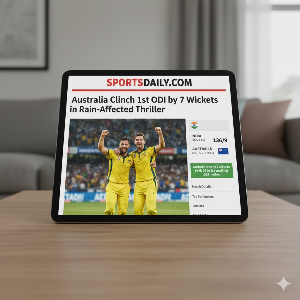 Australia vs India 1st ODI Perth 2025