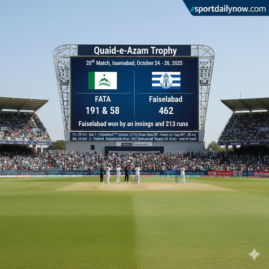 Faisalabad FATA Quaid-e-Azam Trophy 2025
