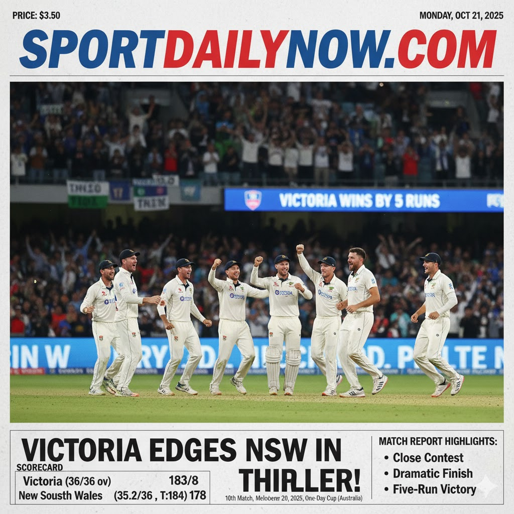 Victoria vs New South Wales One-Day Cup 2025