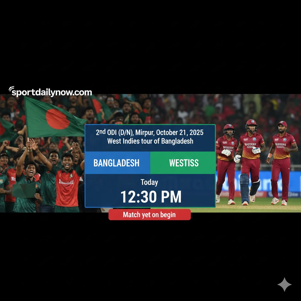 Bangladesh vs West Indies 2nd ODI 2025
