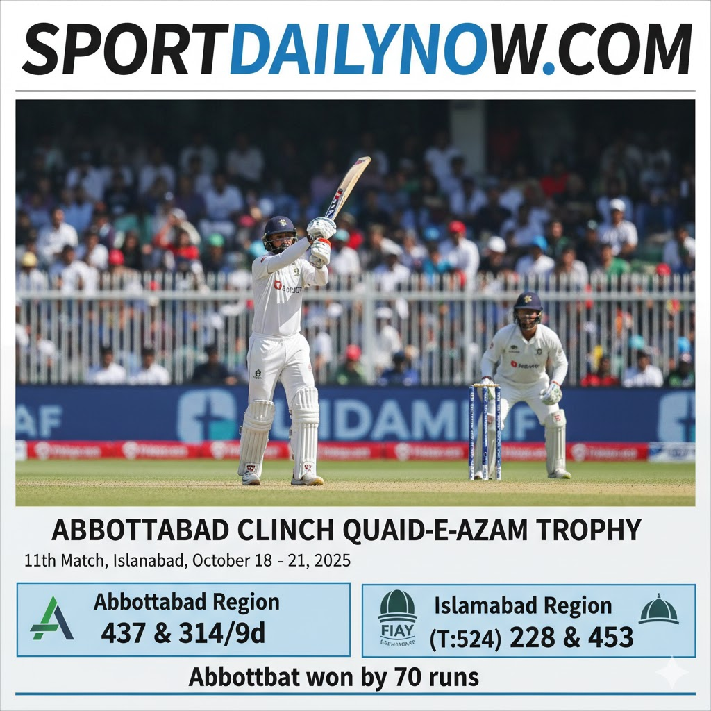 Abbottabad Region vs Islamabad Region