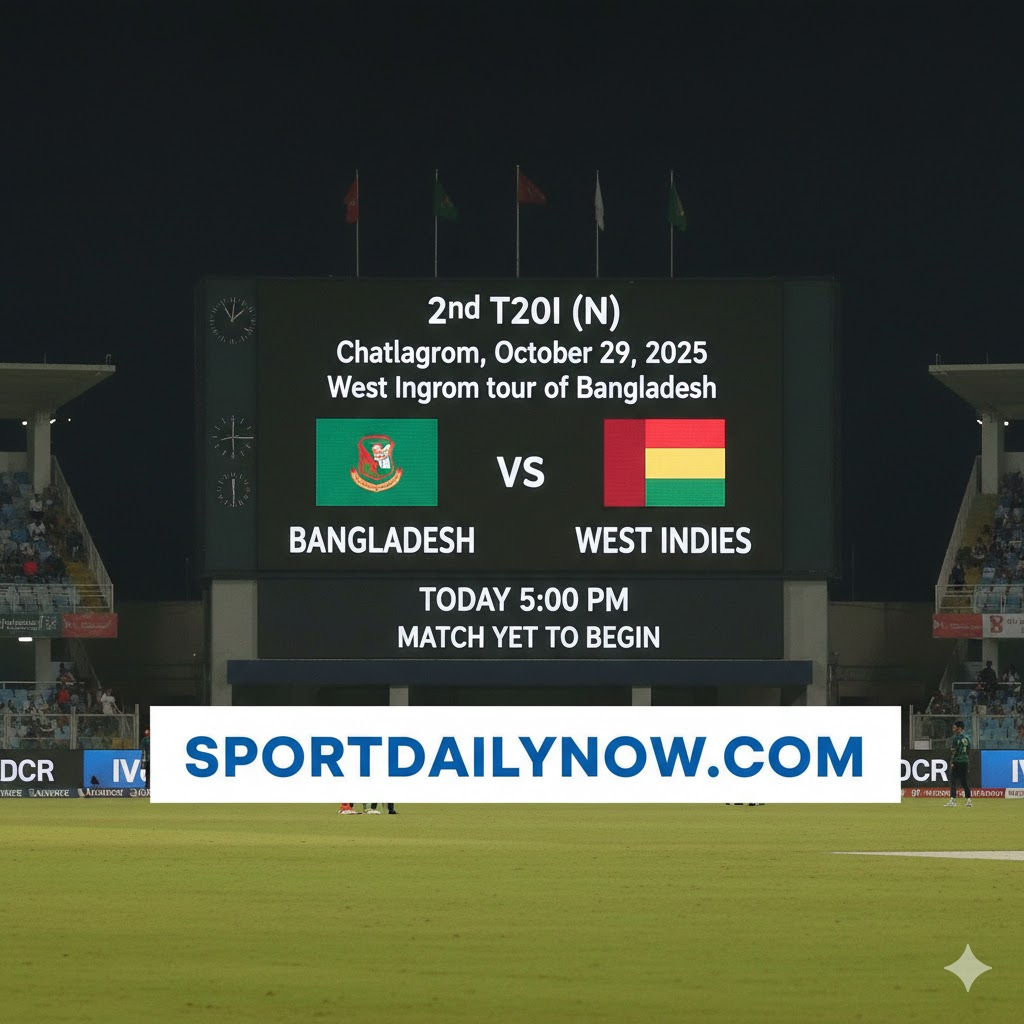 Bangladesh vs West Indies 2nd T20I