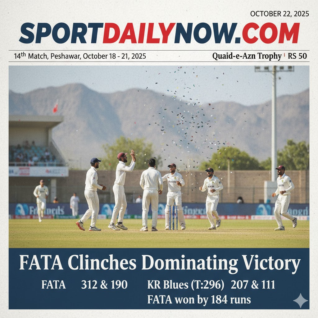 FATA vs KR Blues Quaid-e-Azam Trophy 2025