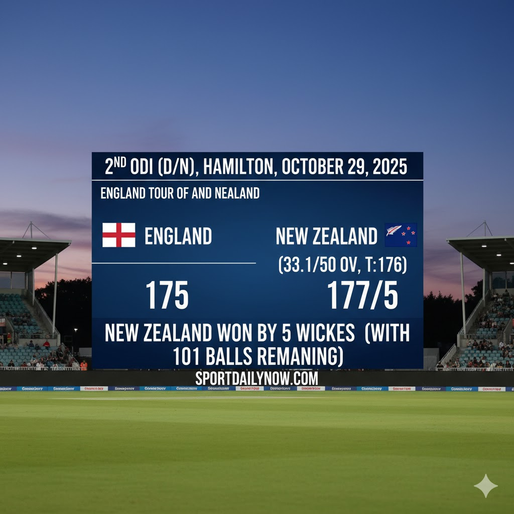 New Zealand vs England 2nd ODI