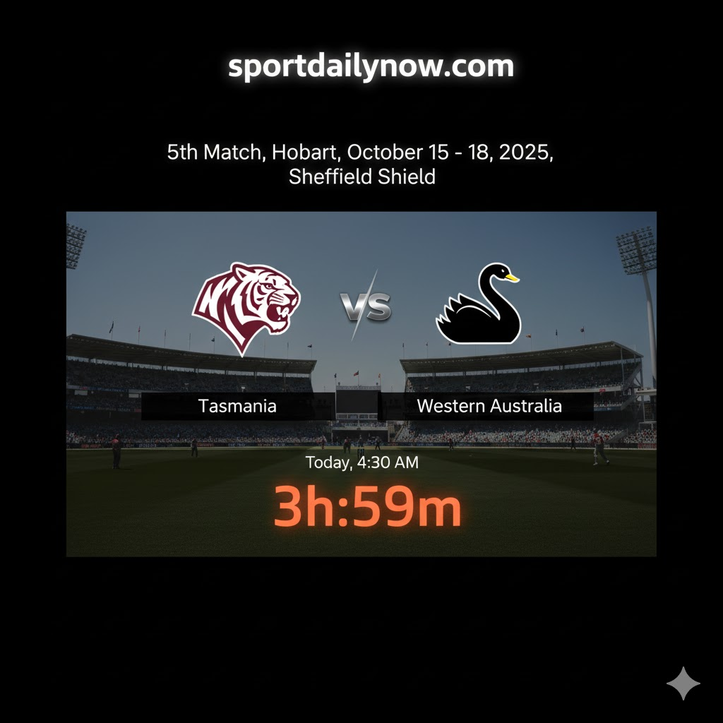 Tasmania vs Western Australia Sheffield Shield 2025-26: Match Preview