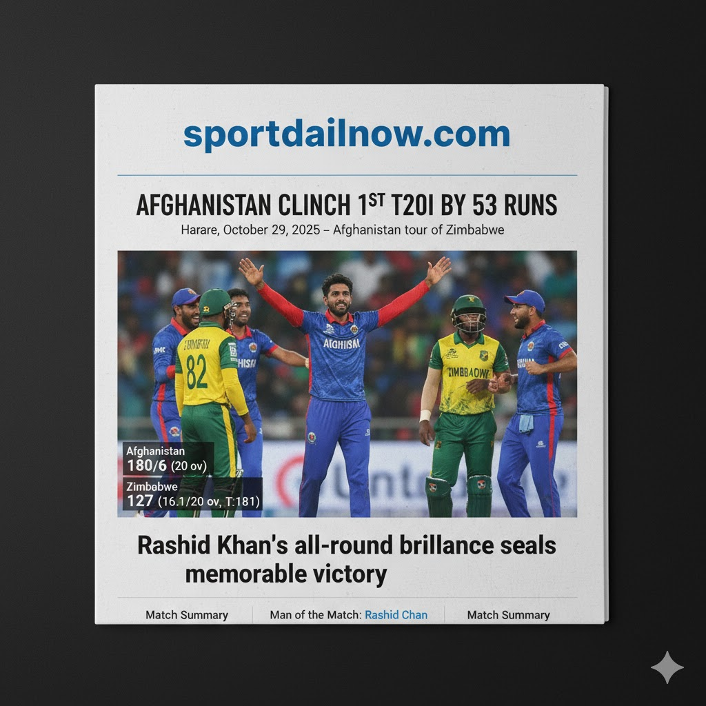 Afghanistan vs Zimbabwe 1st T20I 2025