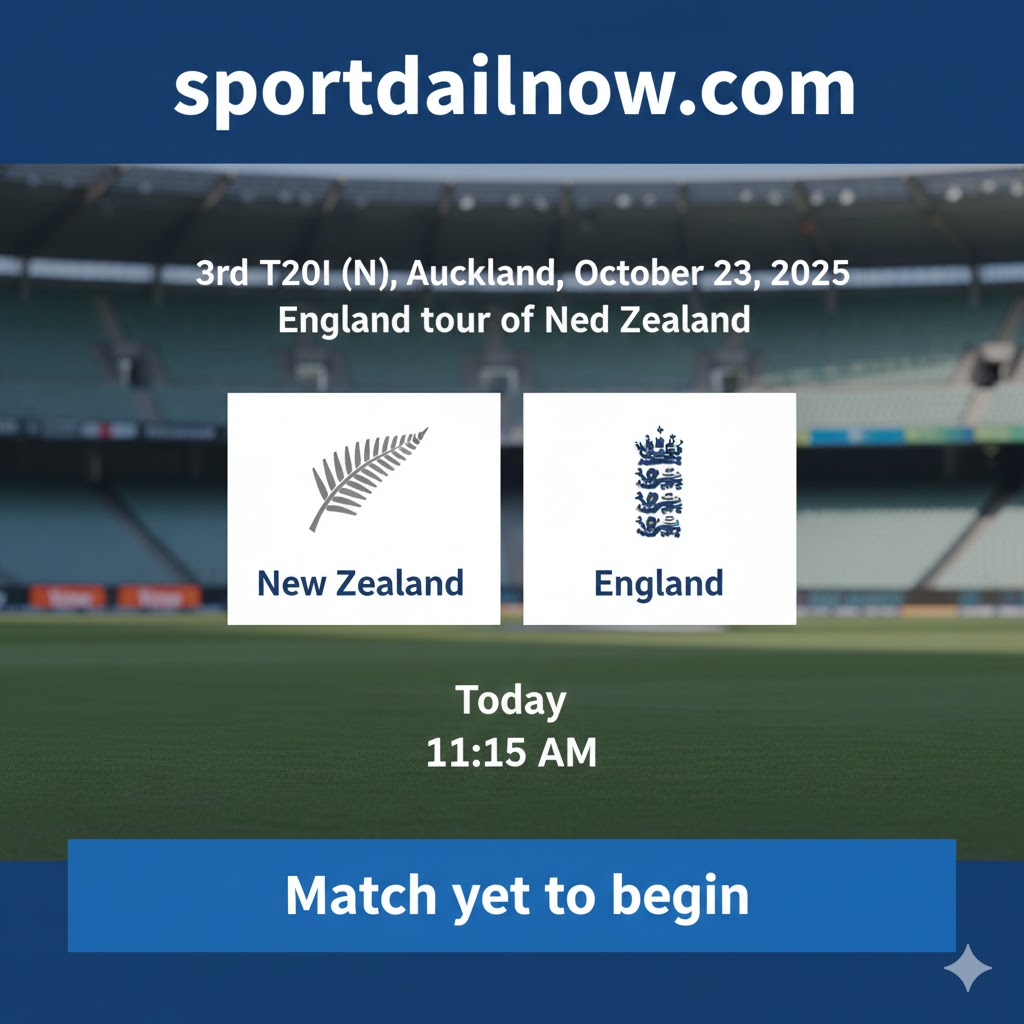 New Zealand vs England 3rd T20I