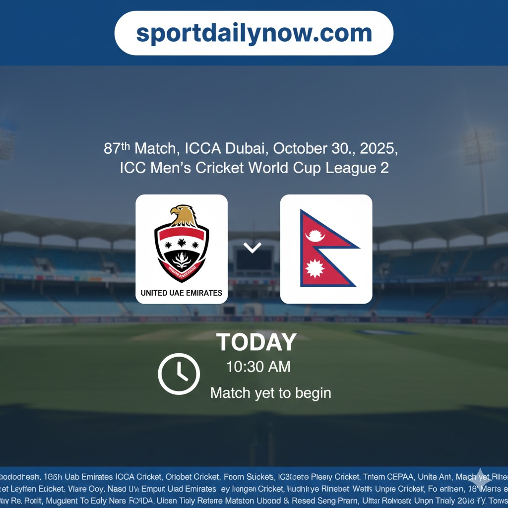 UAE vs Nepal October 30 2025