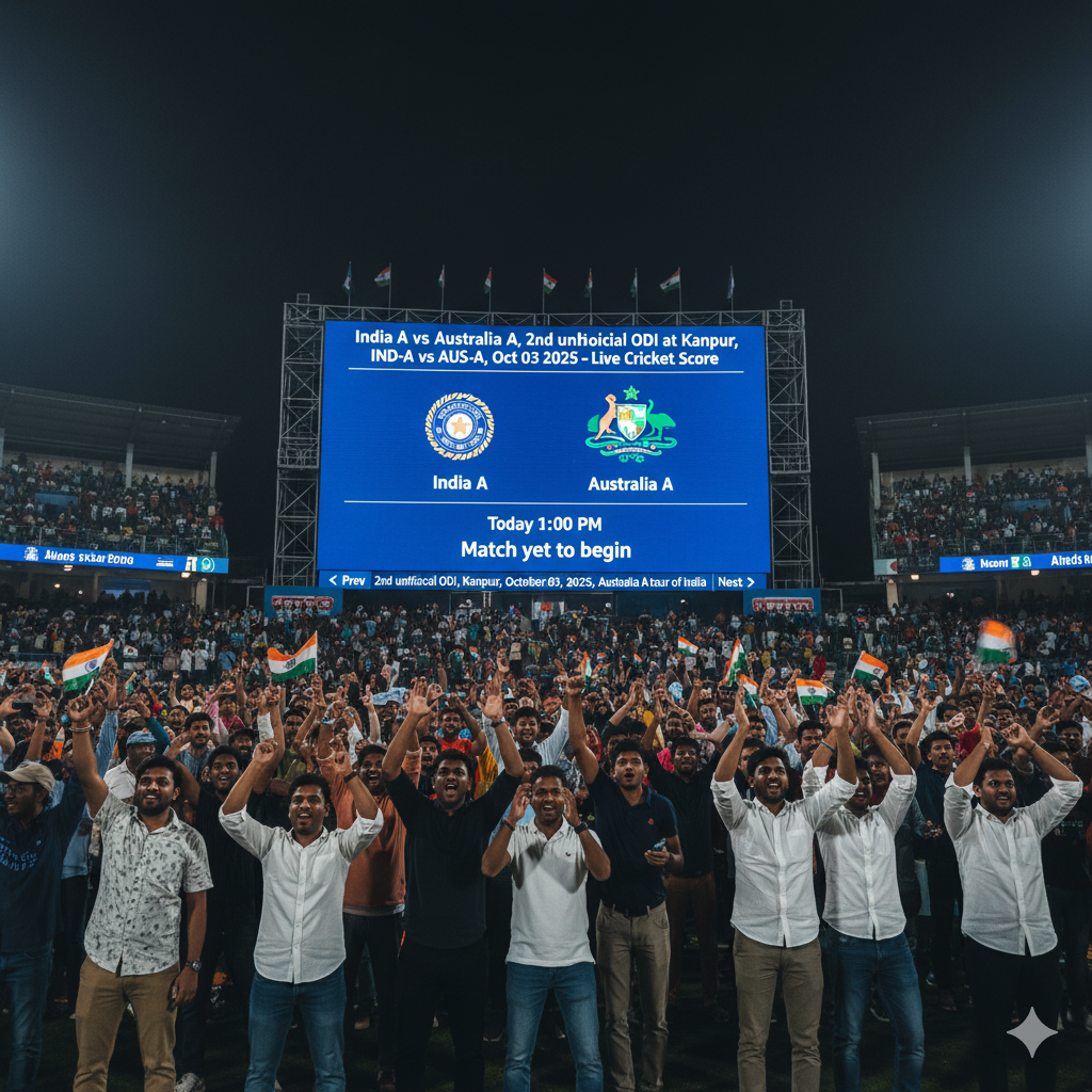 India A vs Australia A, 2nd Unofficial ODI Live Score Kanpur