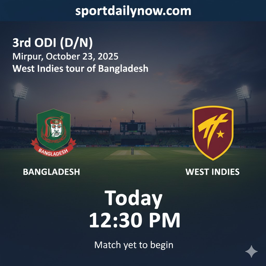 Bangladesh vs West Indies 3rd ODI