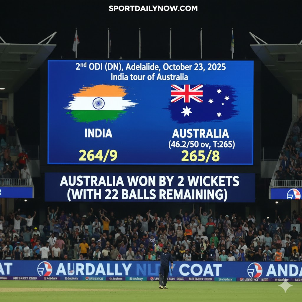 Australia vs India 2nd ODI Adelaide 2025