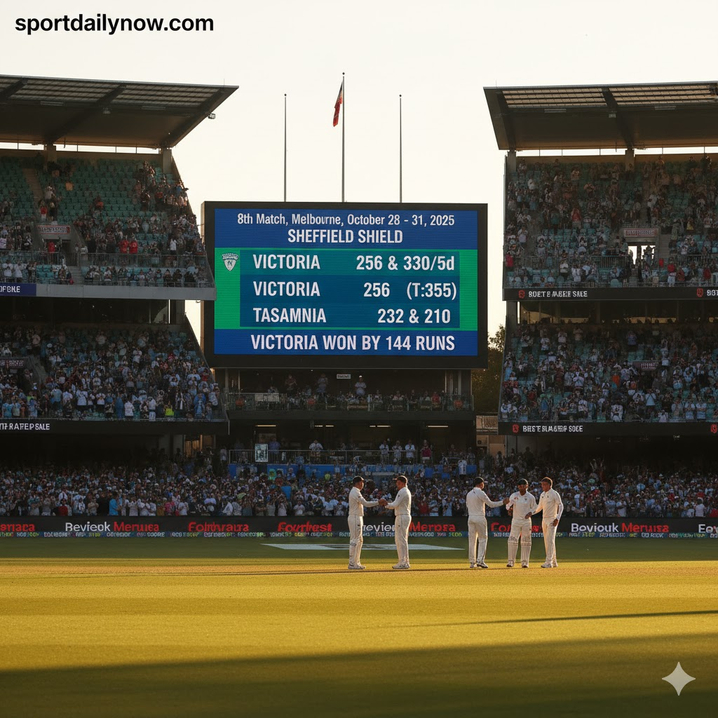 Victoria Tasmania Sheffield Shield 2025