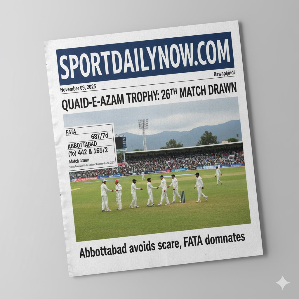 FATA Abbottabad Quaid-e-Azam Trophy draw