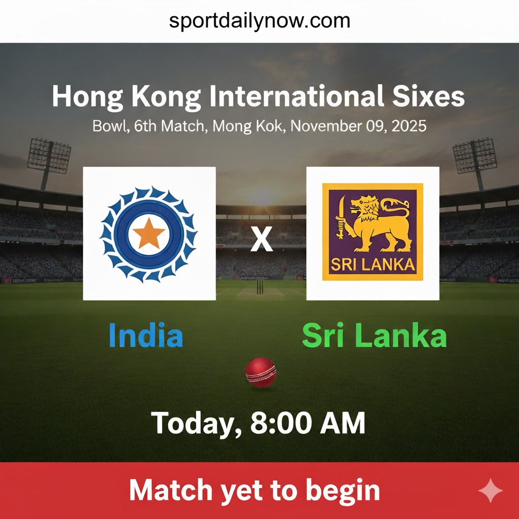 India vs Sri Lanka Hong Kong Sixes 2025