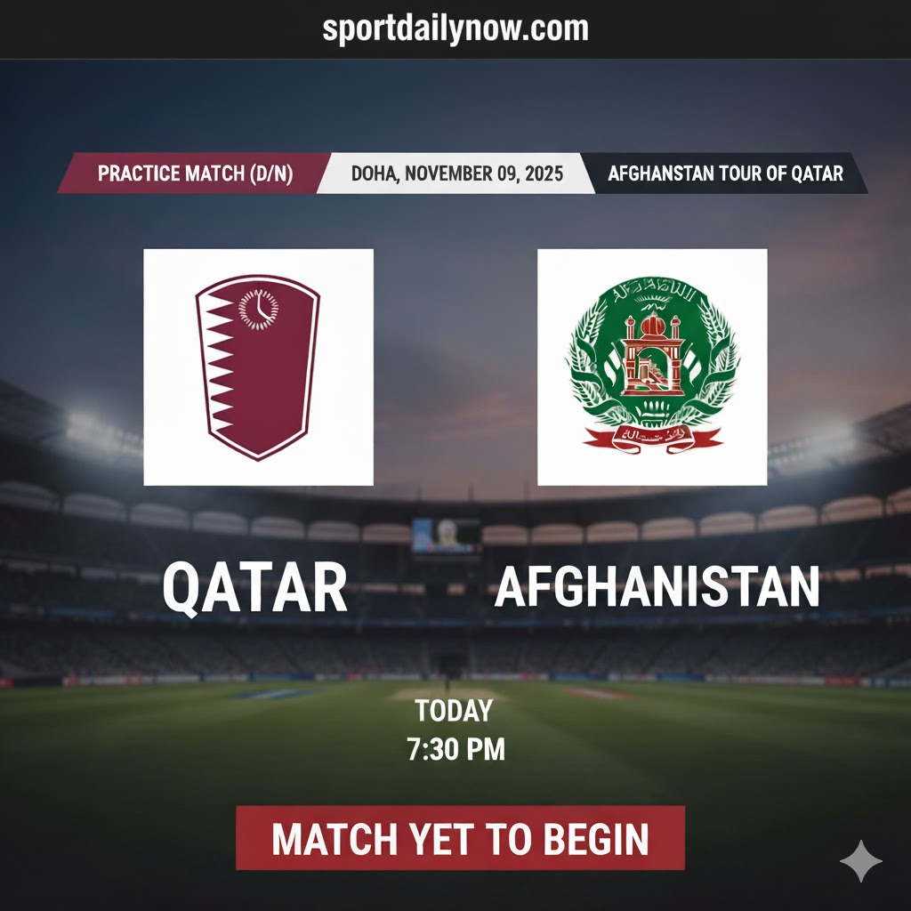 Qatar vs Afghanistan practice match November 9 2025