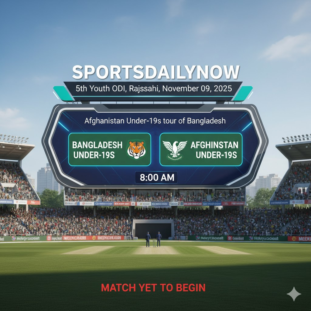 Bangladesh U19 vs Afghanistan U19 5th ODI