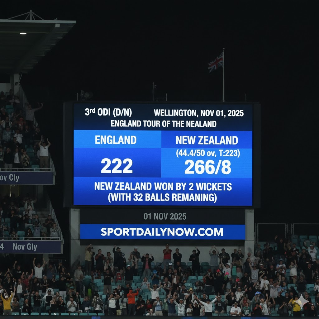 New Zealand vs England 3rd ODI Wellington 2025