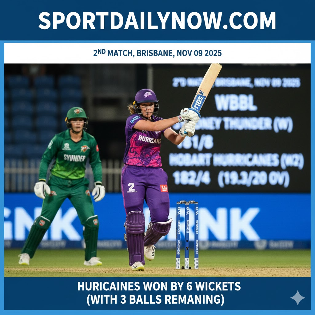 Hobart Hurricanes beat Sydney Thunder WBBL 2025