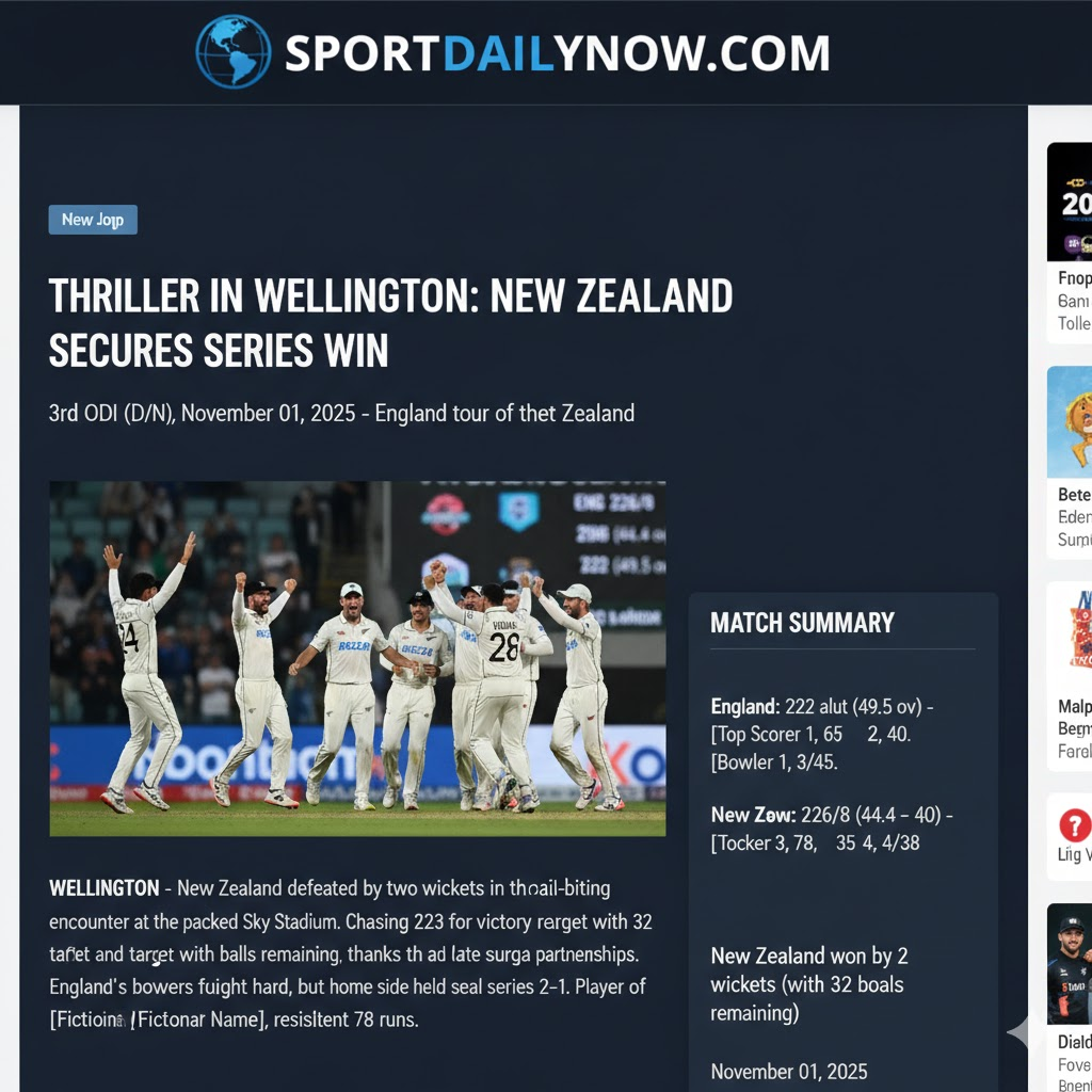 New Zealand vs England 3rd ODI 2025