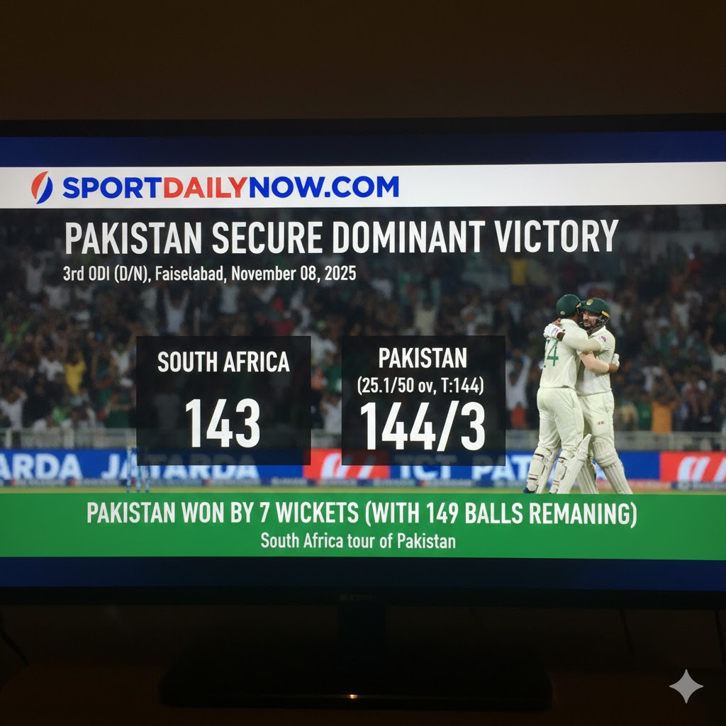 Pakistan vs South Africa 3rd ODI 2025