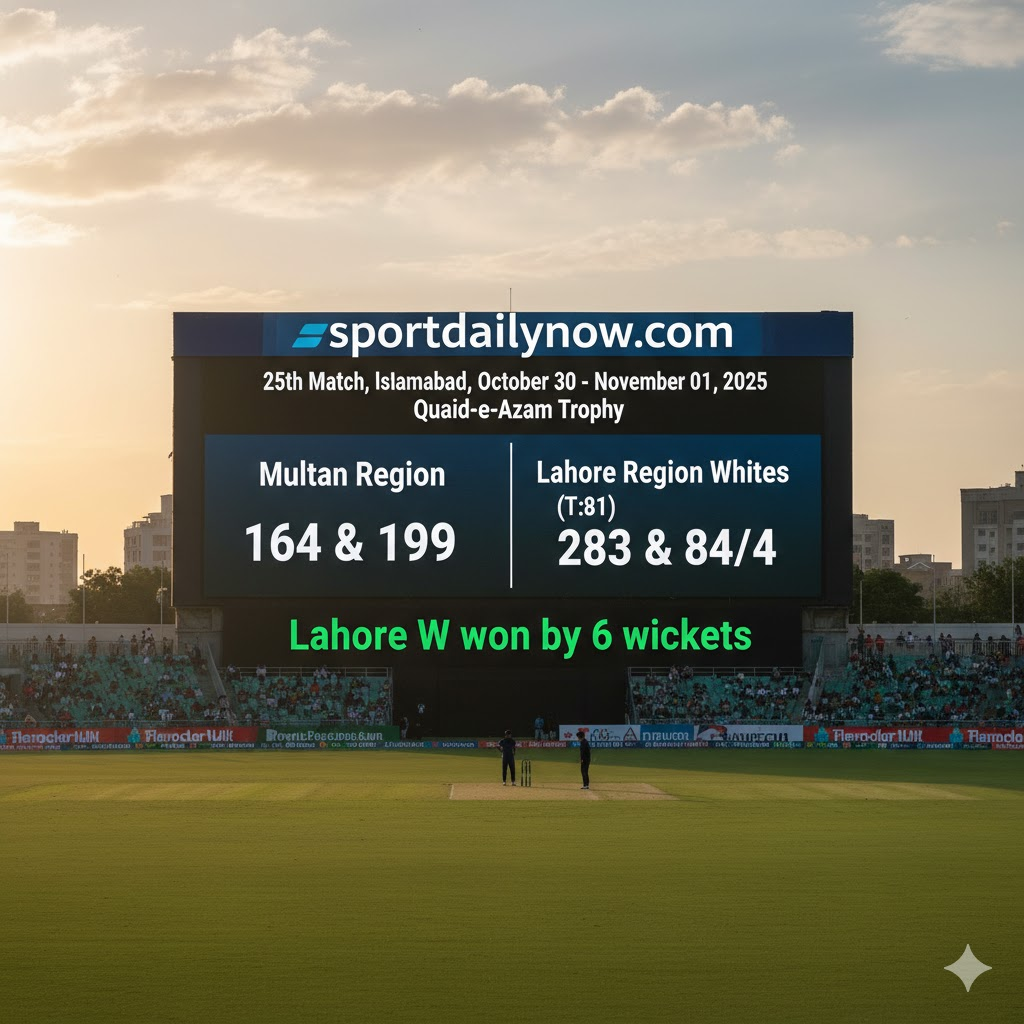 Lahore Whites vs Multan Quaid-e-Azam Trophy 2025