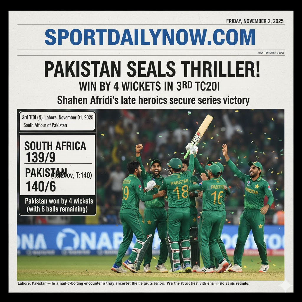 Pakistan vs South Africa 3rd T20I