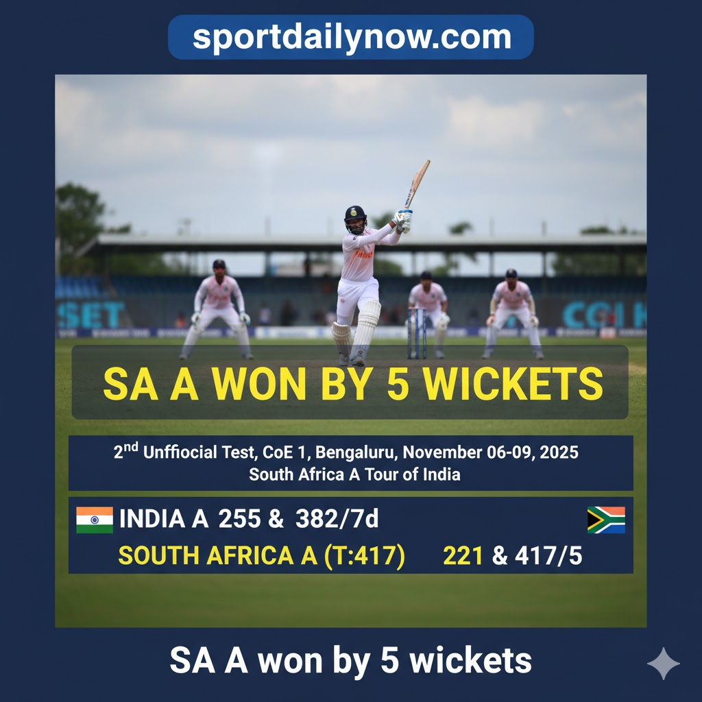 India A vs South Africa A 2nd unofficial Test