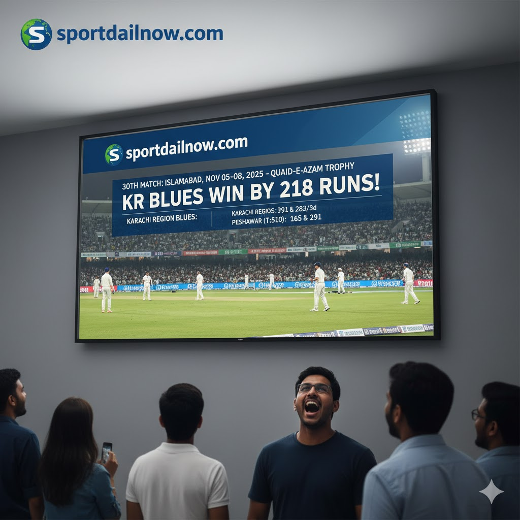 Karachi Region Blues vs Peshawar Quaid-e-Azam Trophy 2025