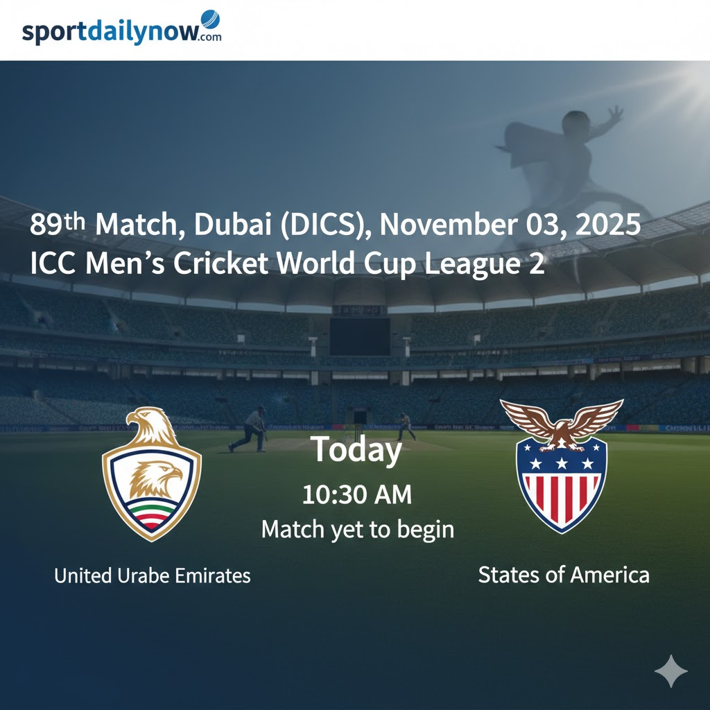 UAE vs USA cricket match November 3 2025