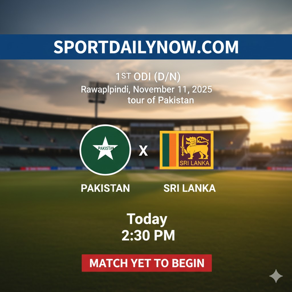 Pakistan vs Sri Lanka 1st ODI 2025