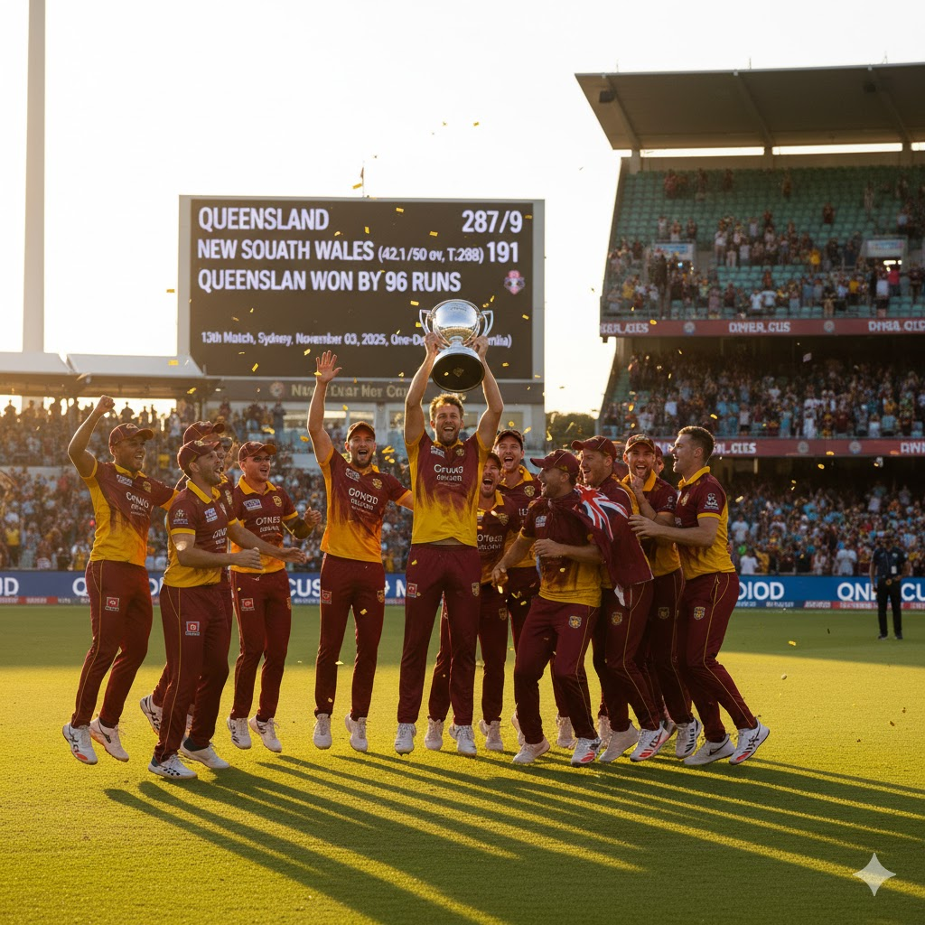 Queensland vs New South Wales One-Day Cup 2025