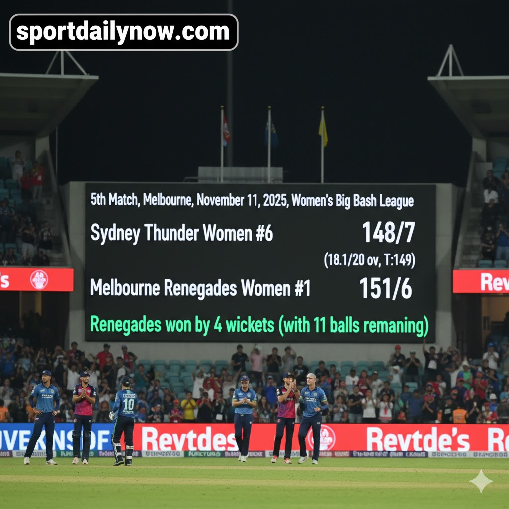 Melbourne Renegades Sydney Thunder WBBL 2025