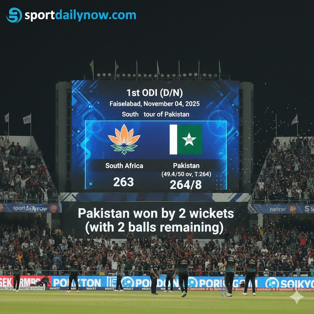 Pakistan vs South Africa 1st ODI Faisalabad 2025