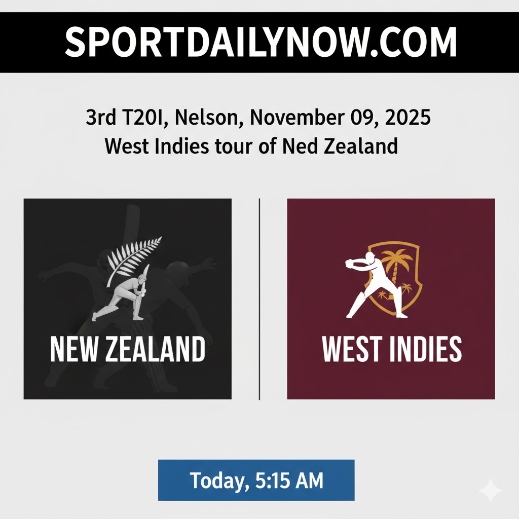 NZ vs WI 3rd T20I